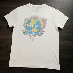 Van Halen 1979 Tour Graphic T-Shirt Size Medium Tee Vintage Rock Music Skater